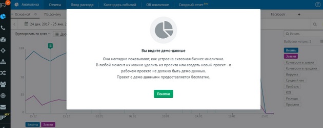 Roistat - демо-кабинет
