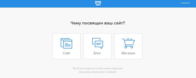 Weebly - Панель администратора