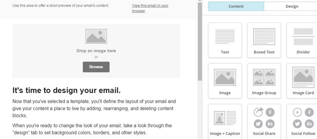 MailChimp - Редактирование