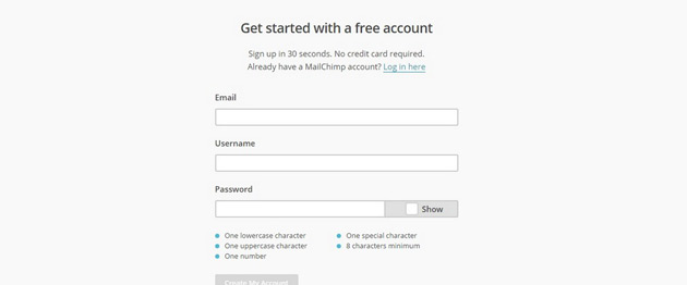 MailChimp - Форма